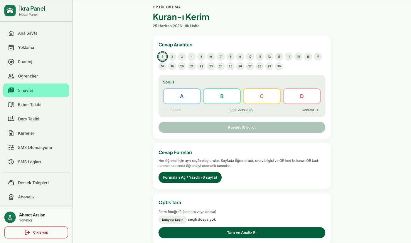 Optik form ve sınav okuma